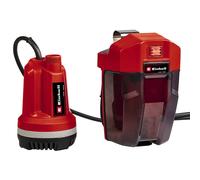 Einhell Bomba sumergible GE-SP 18 Li Solo — 18 V, 5000 L/h — Rojo/Negro/Acero inoxidable