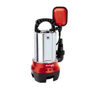 Einhell Bomba de aguas sucias GC-DP 6315 N | 630 W | Caudal de 17 000 l/h | Altura de impulsión de 8 m | Admite partículas de hasta Ø 15 mm | Interruptor flotador | asa