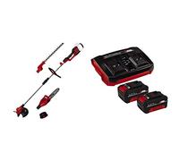Einhell herramienta multifunción telescópica a batería GE-LM 36/4 Power X-Change, Li Ion, 2x 18 V, función cortasetos, desbrozadora y motosierra. Incluye 2 baterías de 4,0Ah y cargador doble