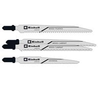 Einhell - Juego de 4 hojas de sierra para sierra de calar (vástago en T, para madera y metal, accesorios para sierra de calar, ideal para dispositivos inalámbricos)