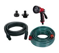 Einhell - Juego de accesorios para bombas de superficie (7 piezas, accesorios de bomba de succión y de presión, incluye manguera de jardín, accesorios de aspiración, 2 adaptadores, ducha de jardín)