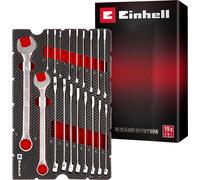 EINHELL, juego de llaves de anillo con forma de horquilla, modelo E-Case-Einleger, número de artículo 370521, 19 piezas