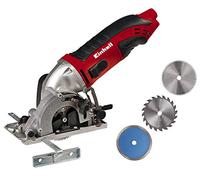 Einhell Juego de minisierras circulares TC-CS 860 (450 W, máx. 23 mm, hoja de sierra Ø 85 mm, adaptador de aspiración, tope paralelo, 2 hojas de sierra, 1 disco de corte de diamante, maletín)