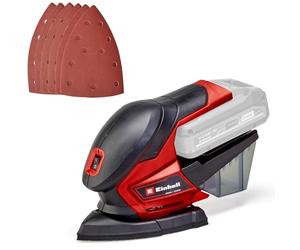 Einhell Lijadora múltiple con batería TE-OS 18/150 Li-Solo | PXC | 18 V | recorrido oscilante de 1,6 mm | máx. 24 000 rpm | 150 x 100 mm | caja colectora de polvo | 6 lijas | sin batería