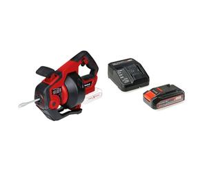Einhell Limpiador de tubos con batería TE-DA 18/760 Li-Solo PXC (18 V, iones de Li, espiral de limpieza de 7,6 m, adecuado para diámetro de tubo de 16-55 mm, envío con batería 2.5 Ah y cargador)