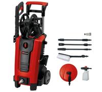 Einhell Limpiadora de Alta presión TE-HP 140 | 1900 W | 140 bar | Sistema Quick-Couple | Manguera de alta presión | Pistola | Lanza | Varias boquillas | Cepillo