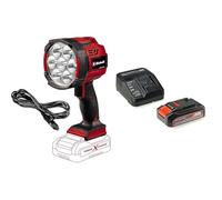 Einhell Linterna a batería - TE-CL 18/2500 Li AC Power X-Change, Li Ion, 18 V, 2500 lúmenes de flujo luminoso por 7 LEDs, rosca de trípode, incluye 1 batería de 2.5Ah y cargador individual
