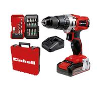 Einhell Taladro percutor TE-CD 18/2 Li +22 – 18 V, 44 Nm, 2,5 Ah, maletín