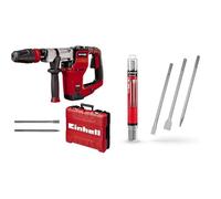 Einhell Martillo de demolición TE-DH 12 (1050 W, 12 J, toma SDSmax, empuñadura con amortiguación vibrac.,empuñadura adicional ajustable, 4m cable, in box) + Juego de 3 punteros SDS