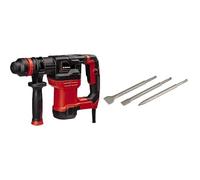 Einhell Martillo de demolición TE-DH 5 (5 J, asidero amortiguado en vibraciones, asidero adicional ajustable flexible, in Box) + Set de cinceles SDS