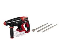 Einhell Martillo perforador con batería TE-HD 18/20 Li-Solo Power X-Change (18 V, 1,8 J, potencia de perforación en hormigón: 20 mm, 4750 r.p.m. máx. de velocidad de impacto) + Set de cinceles SDS