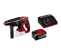 Einhell Martillo perforador con batería TE-HD 18/20 Li-Solo Power X-Change (18V, 1,8J, potencia de perforación en hormigón: 20mm, 4750r.p.m. máx. de velocidad de impacto, SDS-Plus)+ Starter Kit 5,2Ah