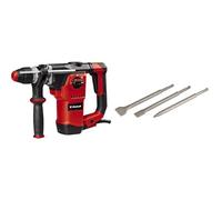 Einhell Martillo perforador TE-RH 32-1600 4F (1600W, 4,5 J, perforación por percusión/perforación/cincelado con y sin fijación, mecanismo percutor neumático, incl. maletín) + Set de cinceles SDS