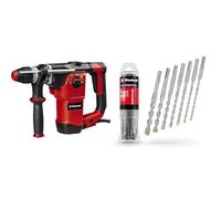 Einhell Martillo perforador TE-RH 32-1600 4F (1600W, 4,5J, perforación por percusión/perforación/cincelado con y sin fijación, mecanismo percutor neumático, incl. maletín) + Juego de 7 brocas