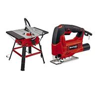 Einhell Mesa de corte TC-TS 2025/2 U (máx. 2.000 W, ajuste de la altura/ inclinación de la hoja de sierra de precisión, tope-guía paralelo, tope-guía angular +/- 60°)+ Einhell Sierra de calar