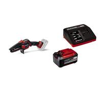 Einhell Motosierra para ramas con batería GE-PS 18/15 Li BL-Solo Power X-Change (18 V, sin escobillas, longitud de corte de 12,5 cm, cambio de espada y cadena sin herramientas,)+ Starter Kit5,2Ah