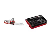 Einhell Motosierra sin cable GE-LC 36/35 Li-Solo Power X-Change & Originale Cargador Power-X-Twincharger 3 A Power X-Change (iones de litio, carga paralela