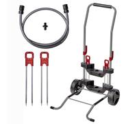 Carro portamanguera y de transporte Original Einhell (accesorios para tambor de manguera con batería GE-HR 18/30 Li y GE-HR 18/30 WH Li, incl. saco de residuos de jardín, pica de tierra)