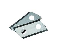 Einhell Original Cuchilla de Repuesto para trituradora, 2 Unidades | para trituradoras eléctricas GC-KS 2540 y GC-KS 2540 CB | 2 cuchillas reversibles | acero