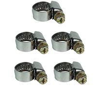 Einhell Original Set de abrazaderas para mangueras, 5 piezas | Accesorios para compresores | Abrazaderas para mangueras de aire comprimido | Rango de tamaños: Ø 8 - 12 mm | 5 abrazaderas