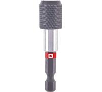 Einhell - Portapuntas de cambio rápido original con vástago de 1/4" E 6.3, 60 mm (cromo vanadio, casquillo de aluminio, imán permanente)