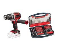 Einhell Profesional Taladro percutor con batería TP-CD 18/60 Li-i BL-Solo Power X-Change (18V, motor sin escobillas, 60 Nm, nº de impactos 32.000 rpm, sin batería)+ Set 101 piezas de brocas y puntas