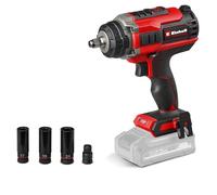 Einhell Professional Atornillador de impacto con batería IMPAXXO 18/450 Power X-Change (18 V, 450 Nm, 3 niveles de potencia, sin escobillas, recepción de 1/2", incl. set de tuercas, sin batería)
