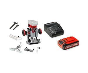 Einhell Professional Fresa superior con batería TP-RO 18 Li BL-Solo Power X-Change (18 V, altura de carrera 35 mm + Einhell 4Ah Plus Power XChange Starter Kit 18V