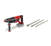 Einhell Professional Martillo perforador con batería TP-HD 18/26 D Li BL-Solo Power X-Change (18 V, sin escobillas, 2,6 J, SDS-plus, mecanismo de impacto neumático, maletín, ) + Set de cinceles SDS