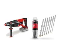 Einhell Professional Martillo perforador con batería TP-HD 18/26 D Li BL-Solo Power X-Change (18 V, sin escobillas, 2,6 J, SDS-plus, mecanismo de impacto neumático, maletín) + Juego de 7 brocas