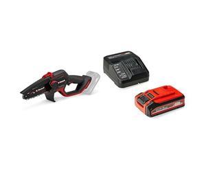 Einhell Professional motosierra de ramas GP-PS 18/20 Li BL-Solo Power X-Change 18V, longitud de corte 15cm, velocidad de cadena 8m/s + Original Einhell 4Ah Plus Power X-Change Starter Kit 18V
