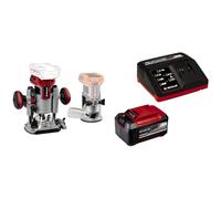 Einhell Professional Set de fresadora superior-de cantos con batería TP-RO Set 18 Li BL-Solo Power X-Change (18V, ajuste fino de profundidad de fresado, in ccesorios+ bolsa,)+ Starter Kit 5,2Ah