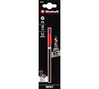 Einhell - Punta de impacto de doble torsión, 120 mm, PZ2 (acero S2, alta durabilidad, doble efecto torsión, anillo de color rojo, vástago E 6.3)