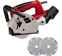 Einhell Ranura de pared TC-MA 1300 (tensión 230 V, potencia 1320 W, mín. 9000 revoluciones, 2 discos de corte Ø125 x ø22,2 mm, profundidad 8-30 mm, ancho, 8-26 mm)