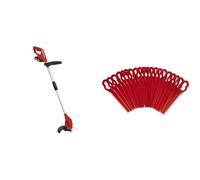 Einhell Recortadora de Bordes con batería GC-CT 18/24 Li + Original Juego de Cuchillas de Recambio de para cortacéspedes
