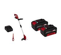 Einhell Recortadora de Bordes con batería GC-CT 18/24 Li + Pack Doble de baterías 4,0 Ah Power X-Change