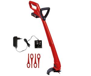 Einhell Recortadora de césped a batería GC-CT 18/24 Li P | PXC | 18 V | 8500 rpm | 24 cm de ancho de corte | Empuñadura adicional | Carcasa de plástico | Batería de 1,5 Ah