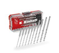 Einhell Brocas metálicas S-Case - Juego de 10 HSS 4241, vástago E6.3, punta 135°, con caja