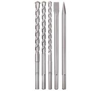 KWB Juego de cinceles para taladro Einhell SDS-max 5 piezas – brocas 18/20/25 mm, maletín