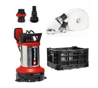 Einhell Bomba sumergible GE-DP 7535 – 750 W para agua sucia, Ø35 mm, 18.500 l/h, manguera 10 m