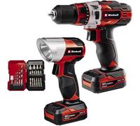 Einhell Set de taladro atornillador a batería TE-CD 12/1 Li +22+CL