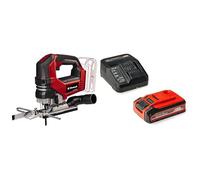 Einhell Sierra de calar con batería TP-JS 18/135 Li BL Professional Power X-Change 18V, 135mm profundidad de corte en mader Einhell Starter Kit Battery and Charger 18V, 4.0Ah Plus