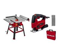 Einhell Sierra de mesa circular TC-TS 2225 U + Set de sierra de calar TC-JS 80/1