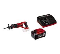Einhell Sierra de sable inalámbrica - TE-AP 18/22 Li-solo, con Power X Change - 18 V, 2600 1 / min máx., 100 mm máx, hoja de 8 cm incluida. motor Triathlon. + Starter Kit 5,2Ah