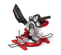 Einhell Ingletadora con cable TC-MS 2112 1600 W 230 V 5000 rpm Disco TCT Ø210xØ30 mm Plato 45° Roja
