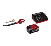 Einhell Soplador universal de batería GC-CL 18/1 Li E-Solo Power X-Change (18 V, Li-Ion, 210 km/h, tubo de 2 piezas, regulación eléctrica de la velocidad,)+ Starter Kit 5,2Ah