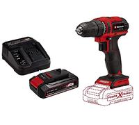 Einhell Taladro atornillador a batería - TE-CD 18/40 Li BL Power X-Change, Iones de Li tio, 18 V, 40 Nm, motor sin escobillas, electrónica de velocidad, 1 batería de 2.5Ah y cargador individual
