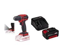 Einhell Taladro atornillador a batería - TE-CD 18/40 Li BL Power X-Change, Iones de Li tio, 18 V, 40 Nm, motor sin escobillas, electrónica de velocidad, 1 batería de 4.0Ah y cargador individual