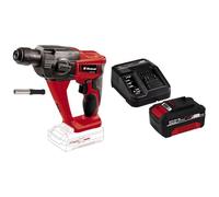 Einhell Taladro de impacto inalámbrico a batería - TE-HD 18 Li Power X Change - 1,2 J, mecanismo de impacto neumático, portabrocas SDS-plus, luz LED, suministrado con batería y cargador
