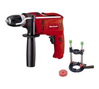 Einhell Taladro percutor atornillador eléctrico con cable - TC-ID 650 E - con soporte de columna kwb - 650 W, 240 V, 2600 RPM, 2 funciones: perforación y taladro de percusión. Control de velocidad.